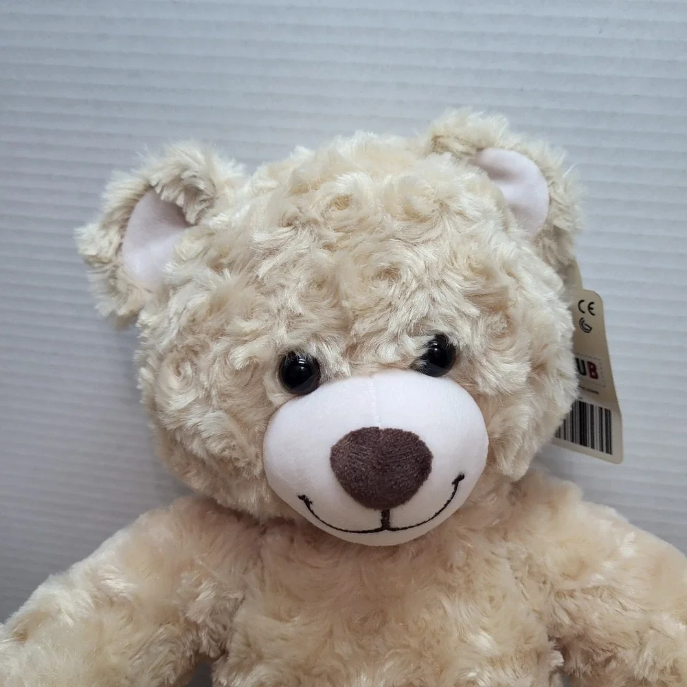 NWT Build A Bear Workshop Plush Happy Hugs IV Teddy Bear Tan Stuffed Animal Toy